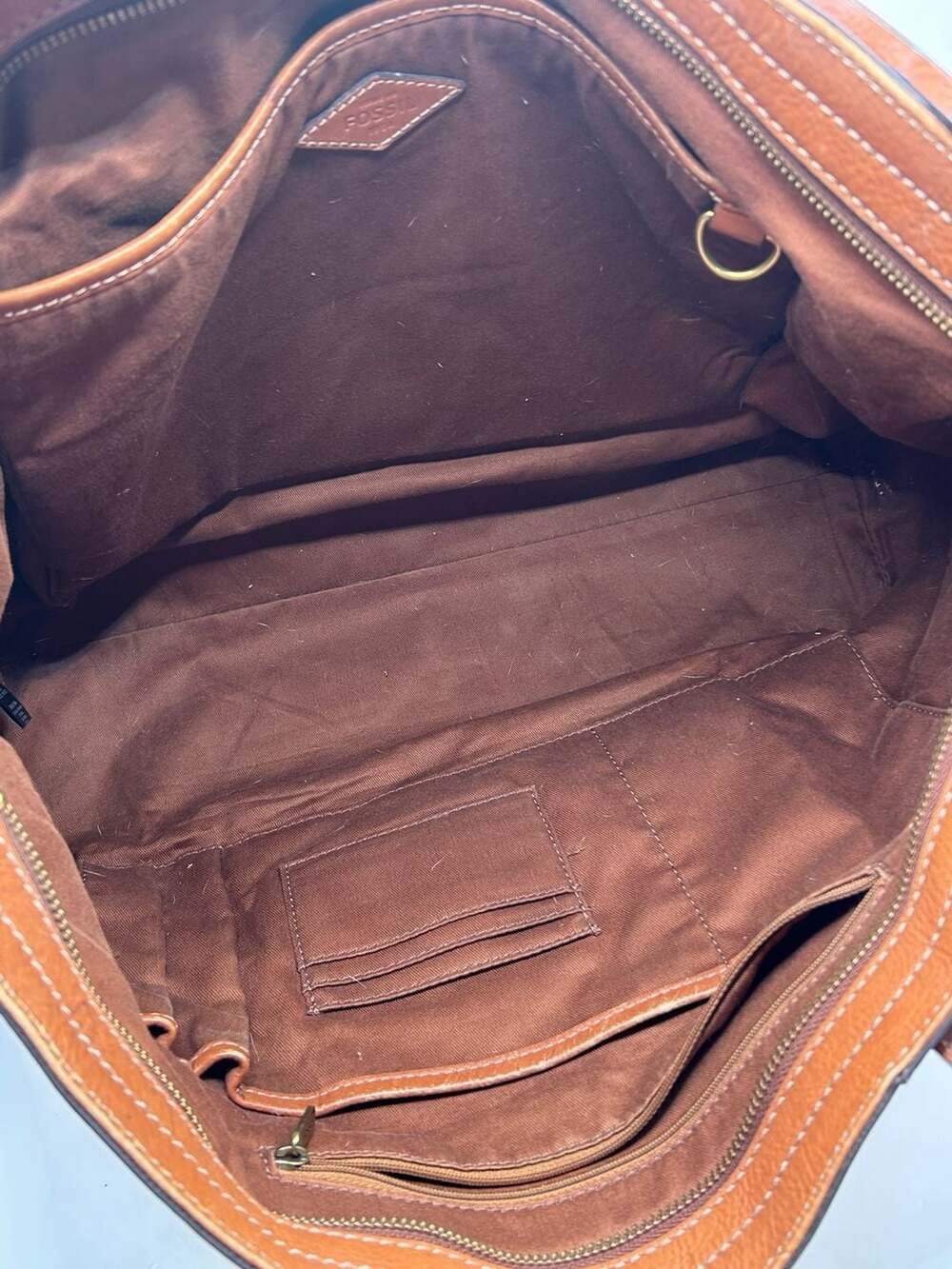 Fossil Rachel Leather Tote Bag in Brown - Picture 5 of 11
